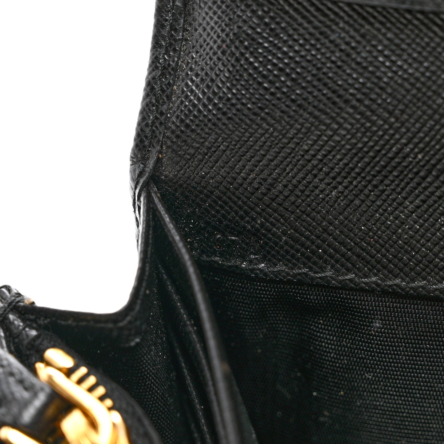 Saffiano Metal Continental Flap Wallet Black