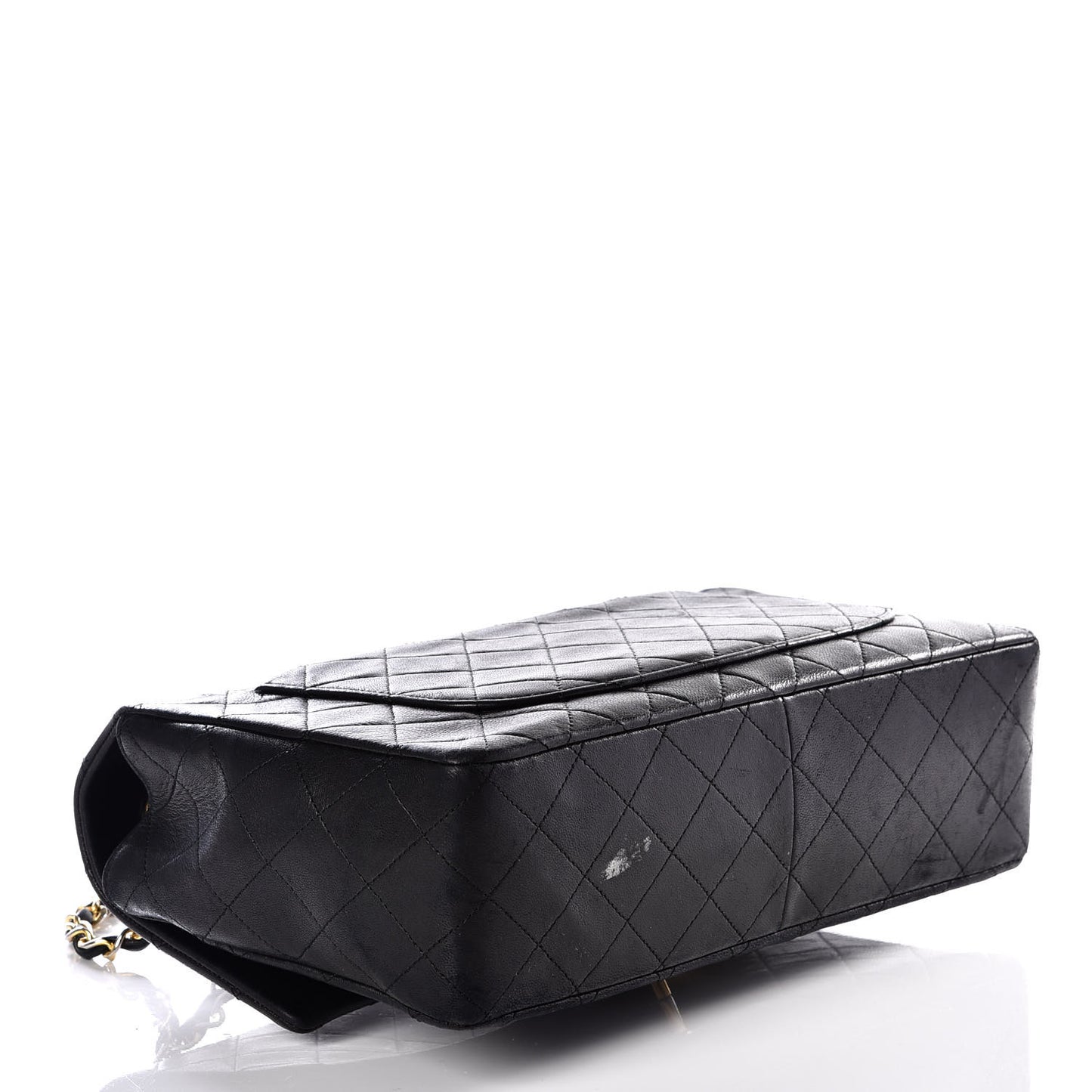 Lambskin Quilted Medium Single Flap Black