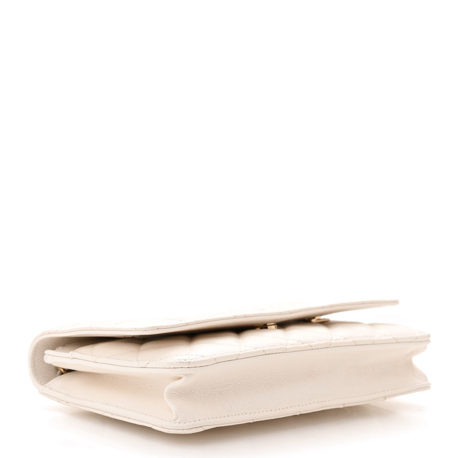 Chanel Caviar Quilted Wallet on Chain WOC White 4 of 12
