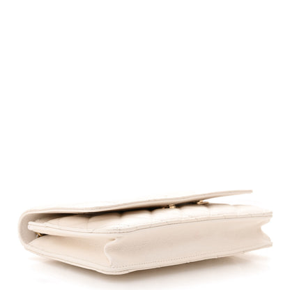 Chanel Caviar Quilted Wallet on Chain WOC White 4 of 12