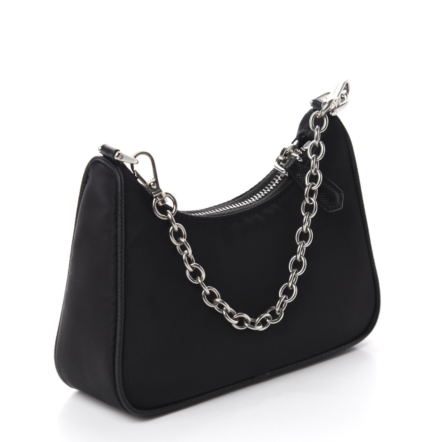 Prada Tessuto Nylon Mini Re-Edition 2000 Shoulder Bag Black 2 of 13