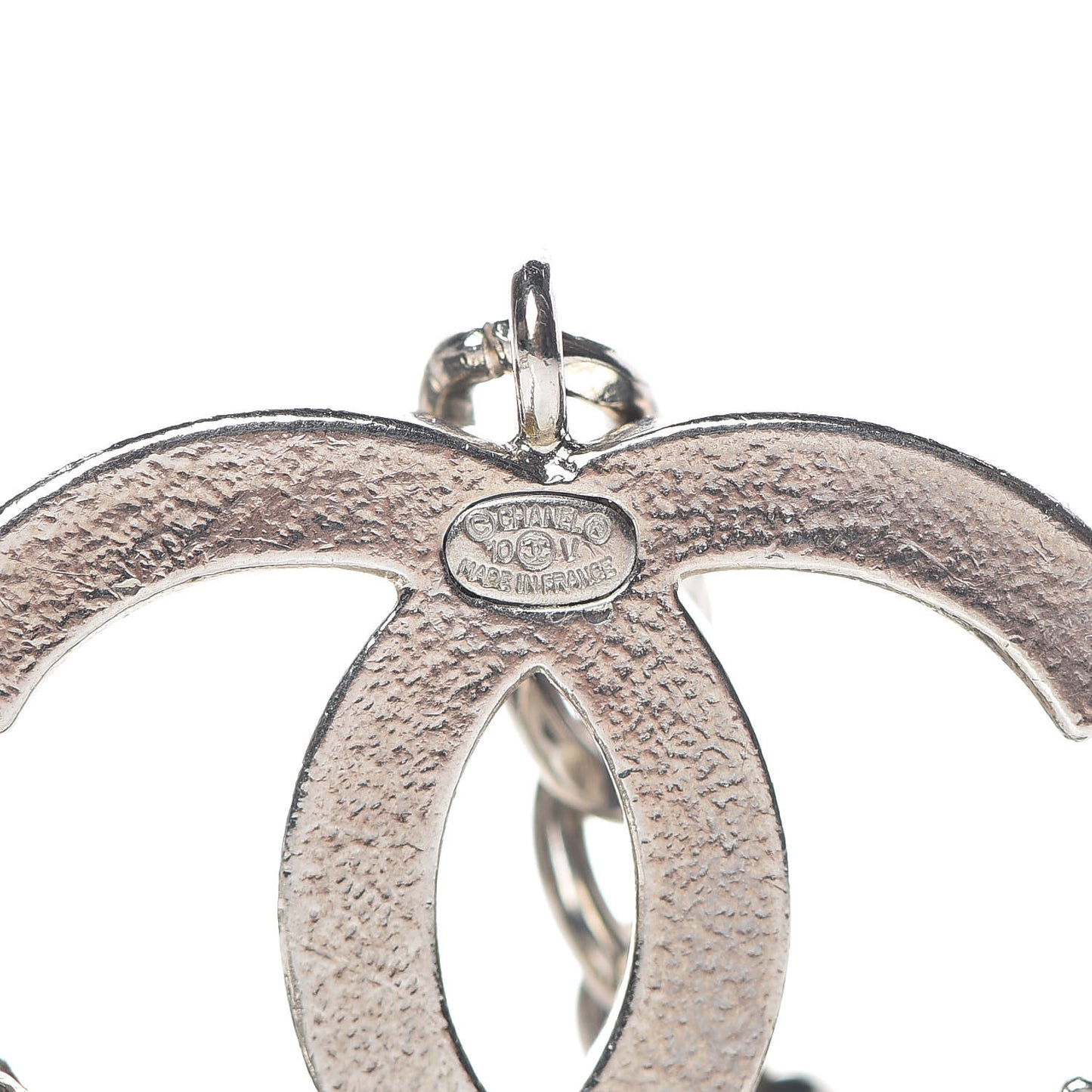 Enamel Chain Belt Silver Black