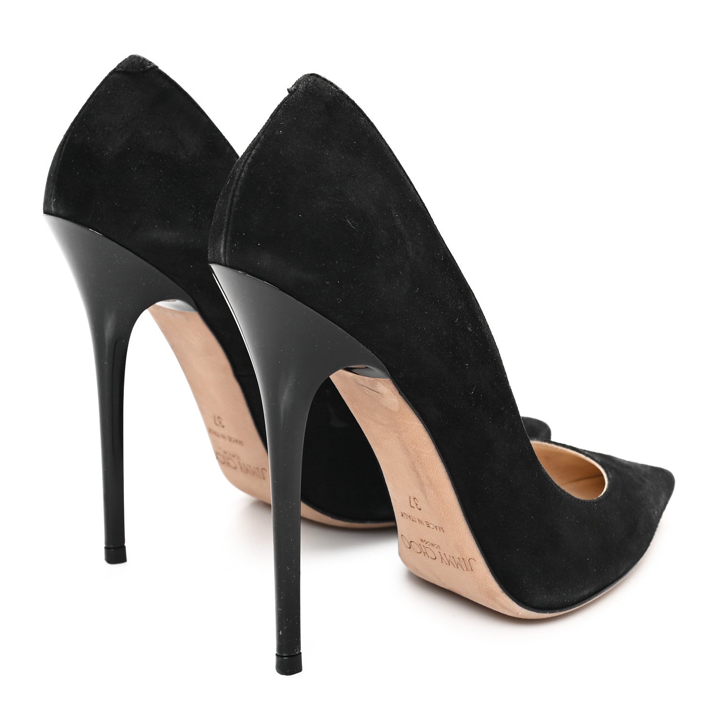 Jimmy Choo Suede Anouk 120 Pumps 37 Black 5 of 10