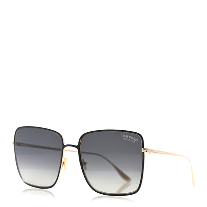Tom Ford Acetate Polarized Heather Sunglasses TF739 Black 1 of 8