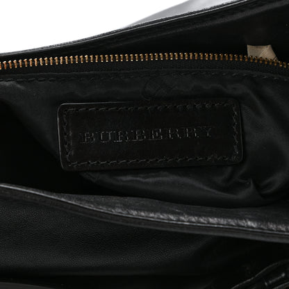 Burberry Lambskin Bridle Calfskin Small Dutton Hobo Black 5 of 14