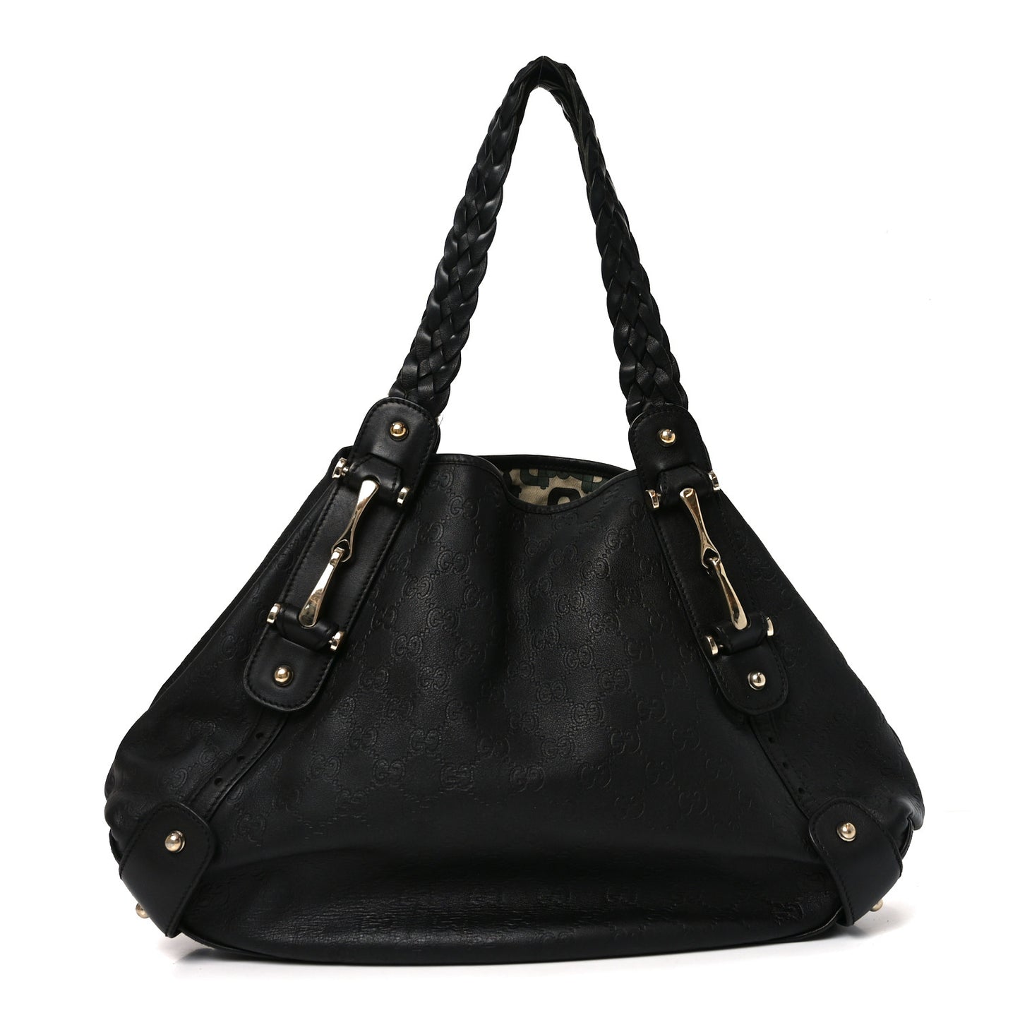 Guccissima Medium Pelham Shoulder Bag Black
