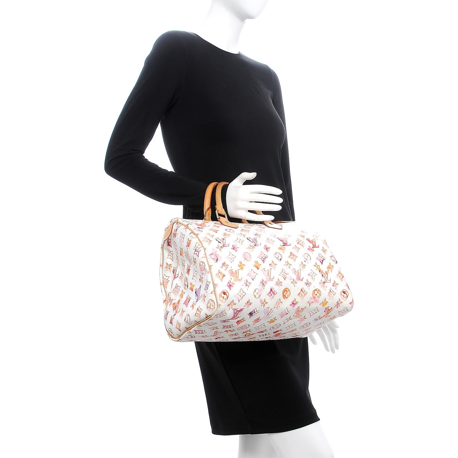Louis Vuitton Watercolor Aquarelle Speedy 35 White 2 of 19