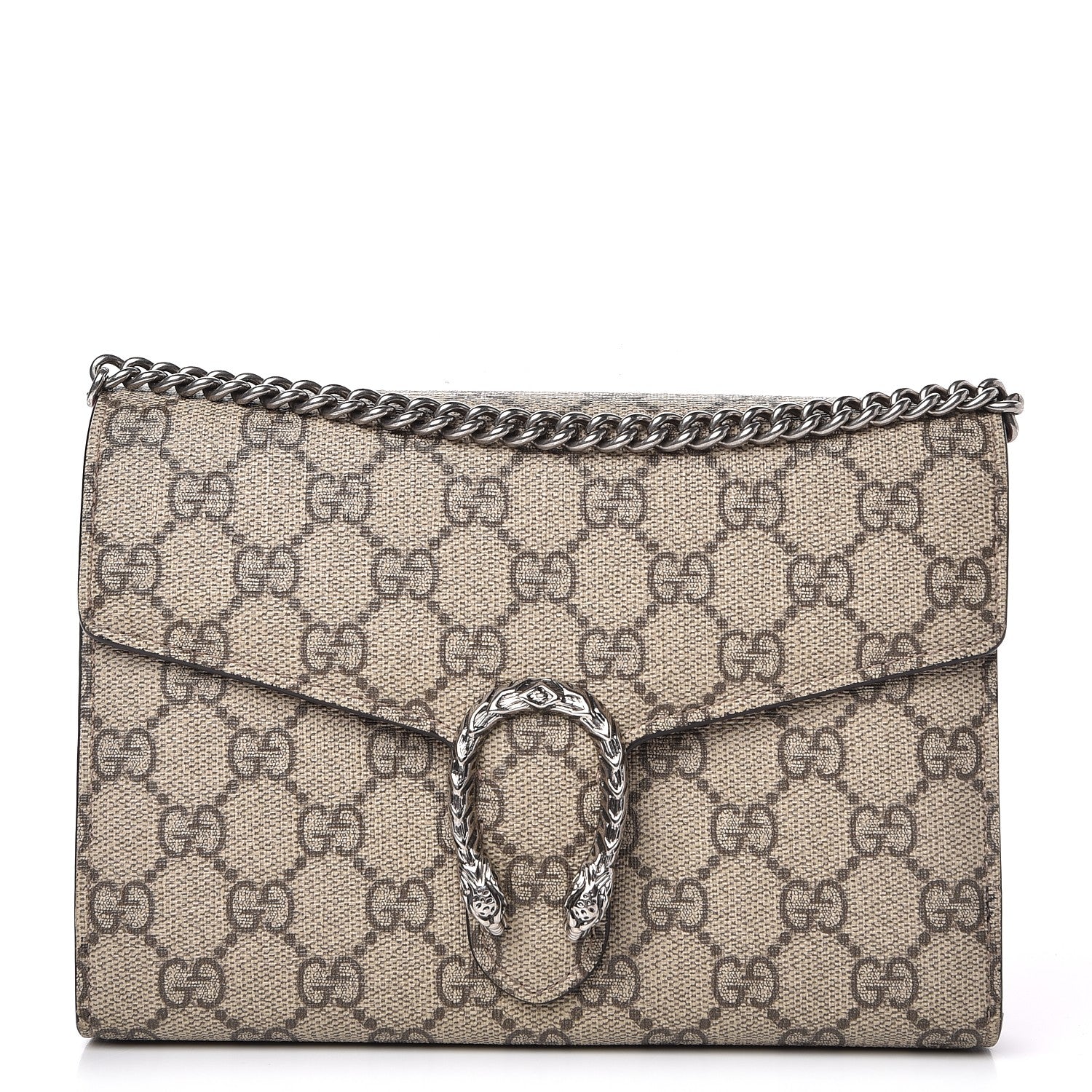 Gucci GG Supreme Monogram Mini Dionysus Chain Wallet Beige Pink 1 of 8