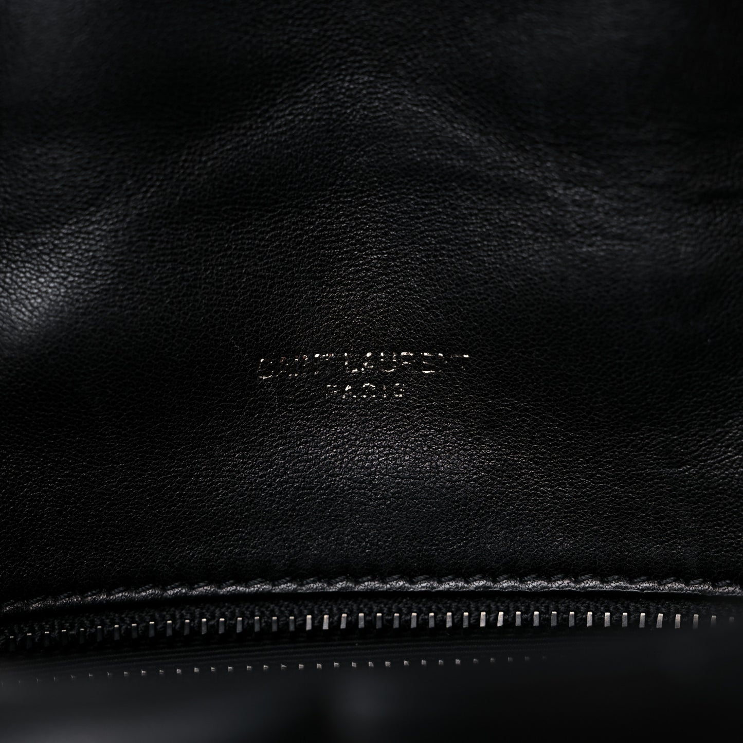 Lambskin Quilted Toy Loulou Puffer Monogram Chain Satchel Black