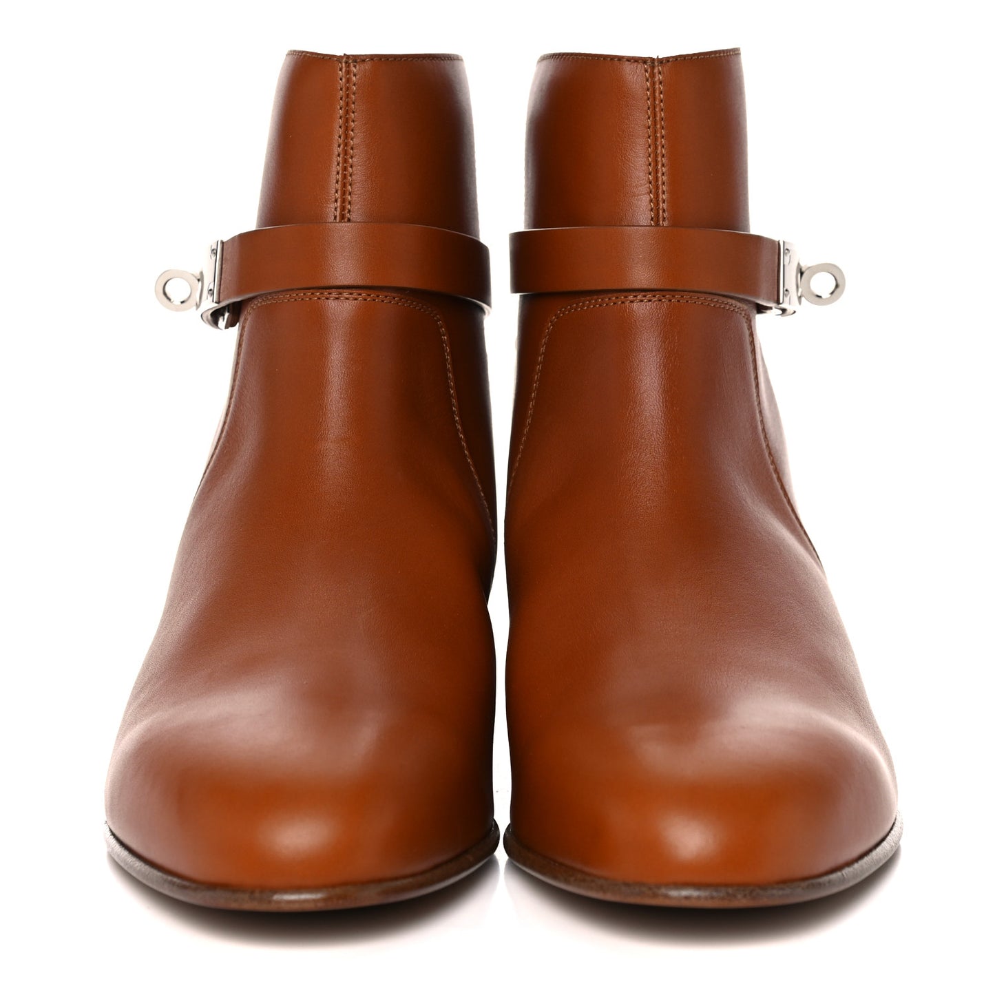 Calfskin Neo Ankle Boots 39 Naturel