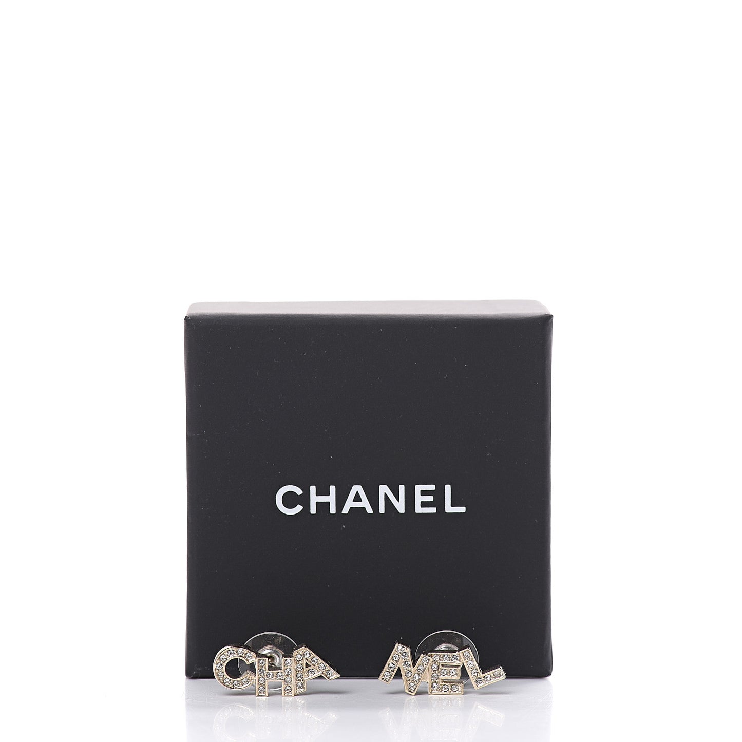 Crystal Pearl Signature Stud Earrings Gold