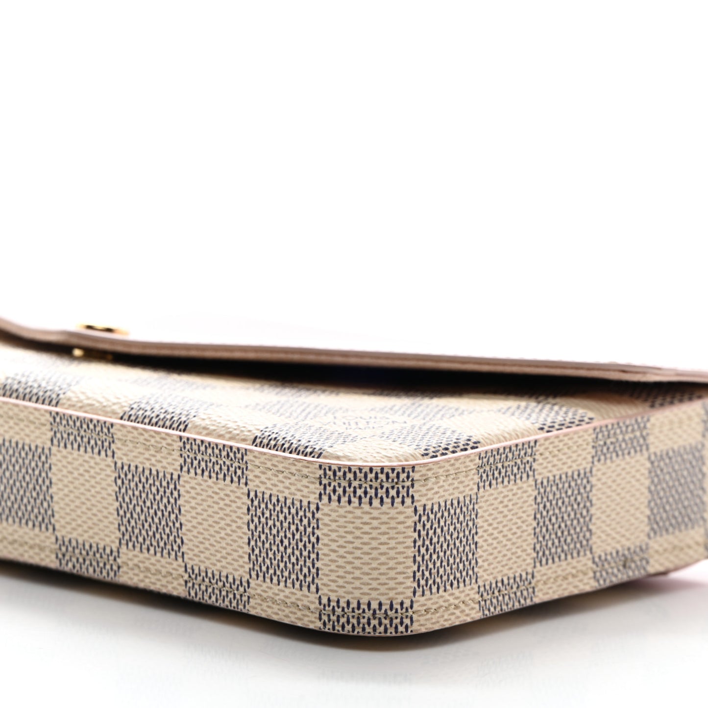 Damier Azur Calfskin Pochette Felicie Eau De Rose
