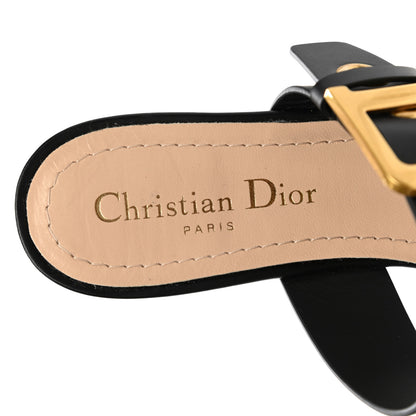 Christian Dior Technical Fabric D-Dior Ballerina Flat Mule 37.5 Black 7 of 8