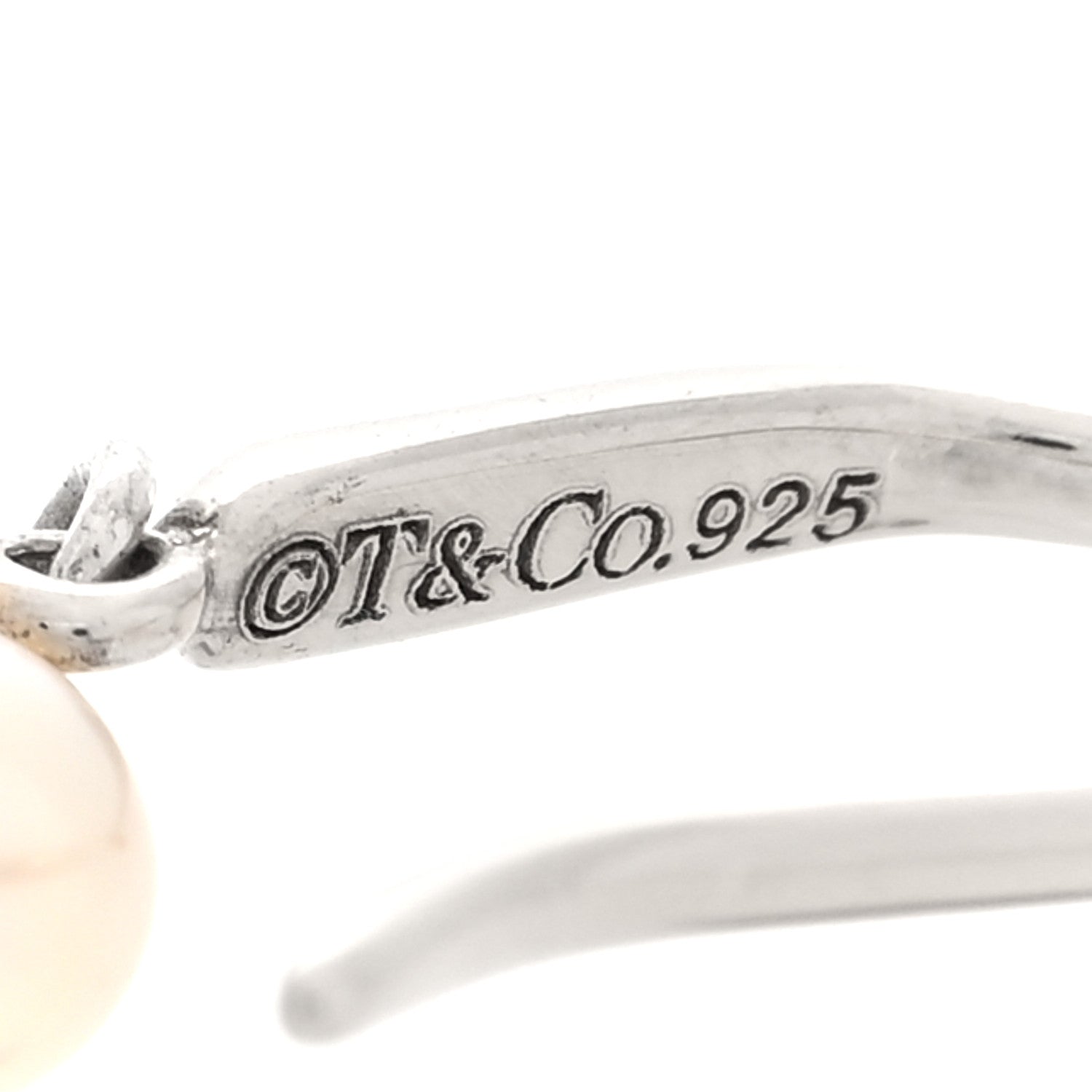 Tiffany Sterling Silver Pearl Flower Drop Earrings 4 of 4