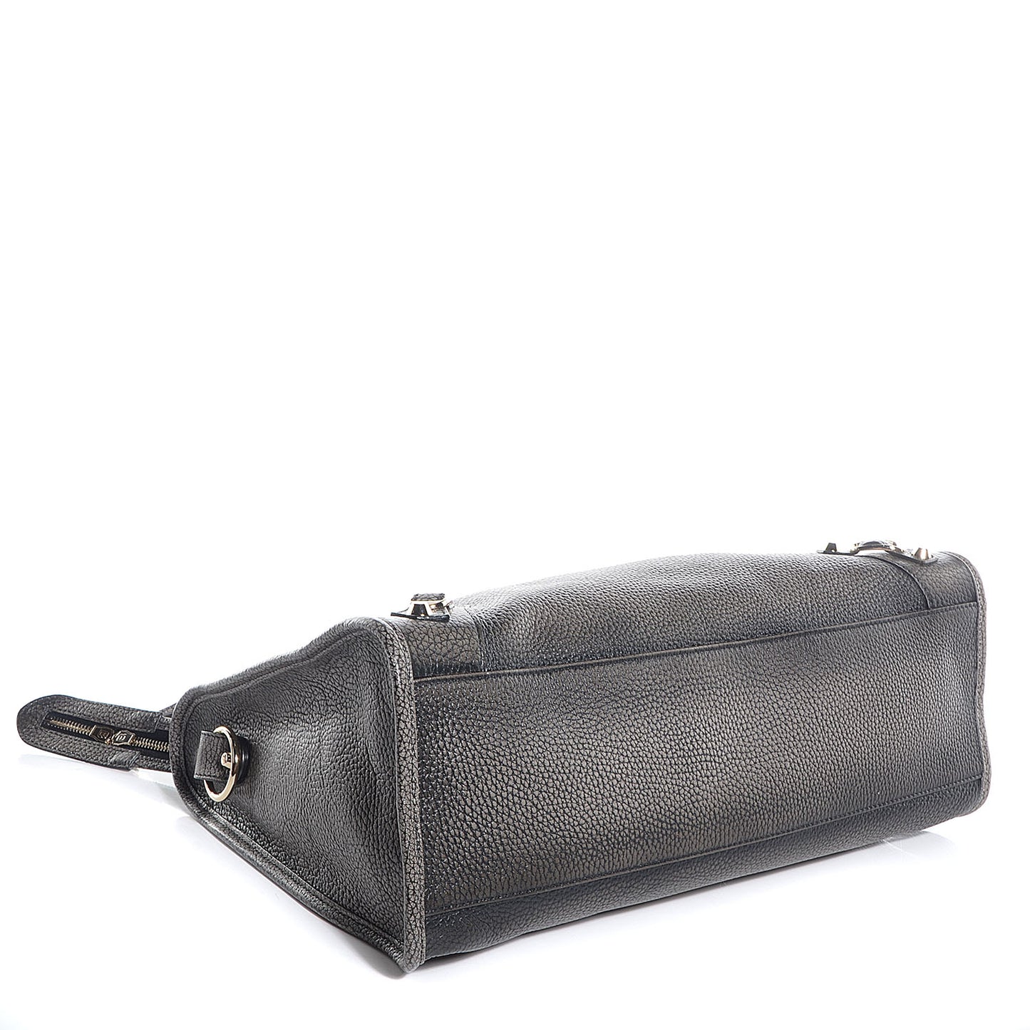 Grained Calfskin Classic Gold Hardware City Ombre Grey Gradient