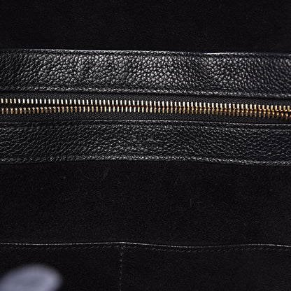 Celine Soft Grained Calfskin Small Belt Cabas Phantom Black 7 of 10