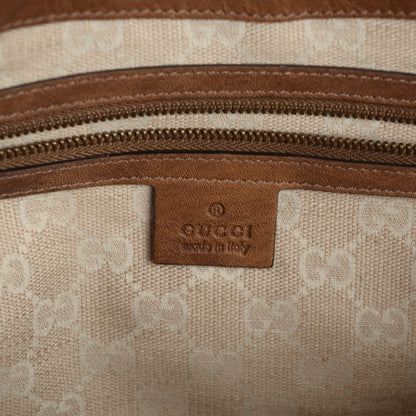 Gucci Calfskin Medium Harness Shoulder Bag Acero Mushroom 6 of 7