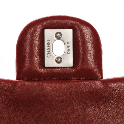 Chanel Chevron Tweed Medium Flap Red White 6 of 9