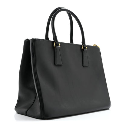 Prada Saffiano Lux Large Galleria Double Zip Tote Black 3 of 13