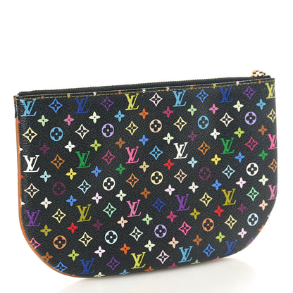 Louis Vuitton Monogram Multicolor Pochette Plate GM Black 3 of 8