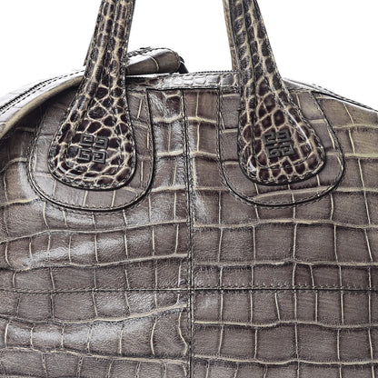 Givenchy Calfskin Crocodile Embossed Medium Nightingale Brown 7 of 11