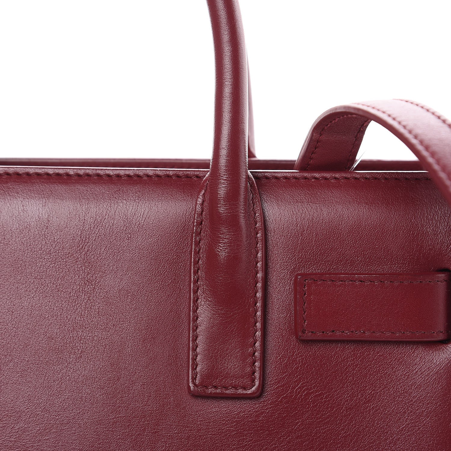 Saint Laurent Calfskin Nano Sac De Jour Dark Pallisandre 12 of 14
