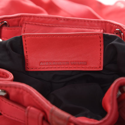 Alexander Wang Lambskin Marti Convertible Backpack Cola Rhodium Hardware 7 of 10