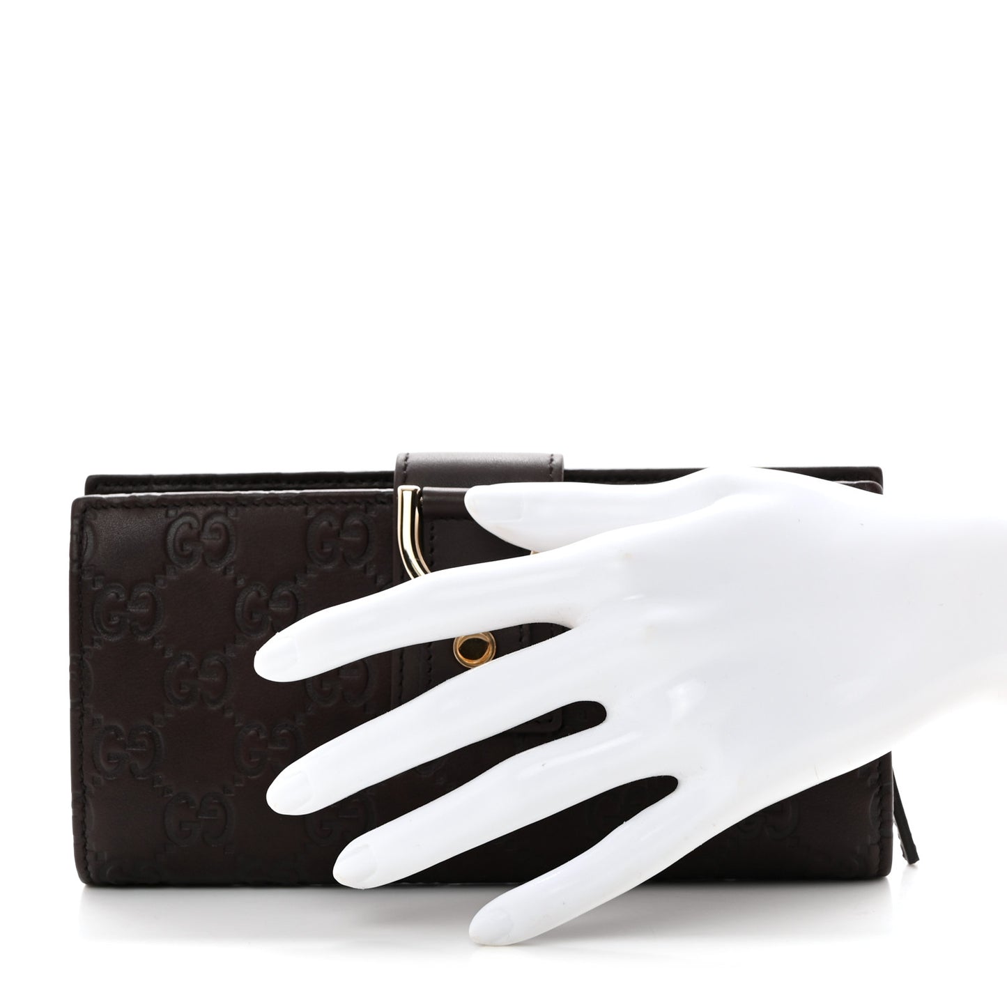 Guccissima Abbey Continental Wallet Chocolate