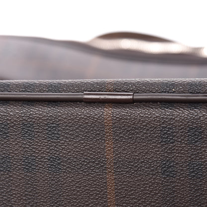 Burberry Smoked Haymarket Check Carry On Travel Bag Chocolate 13 of 17