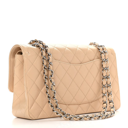 Chanel Caviar Quilted Medium Double Flap Beige Clair 3 of 10