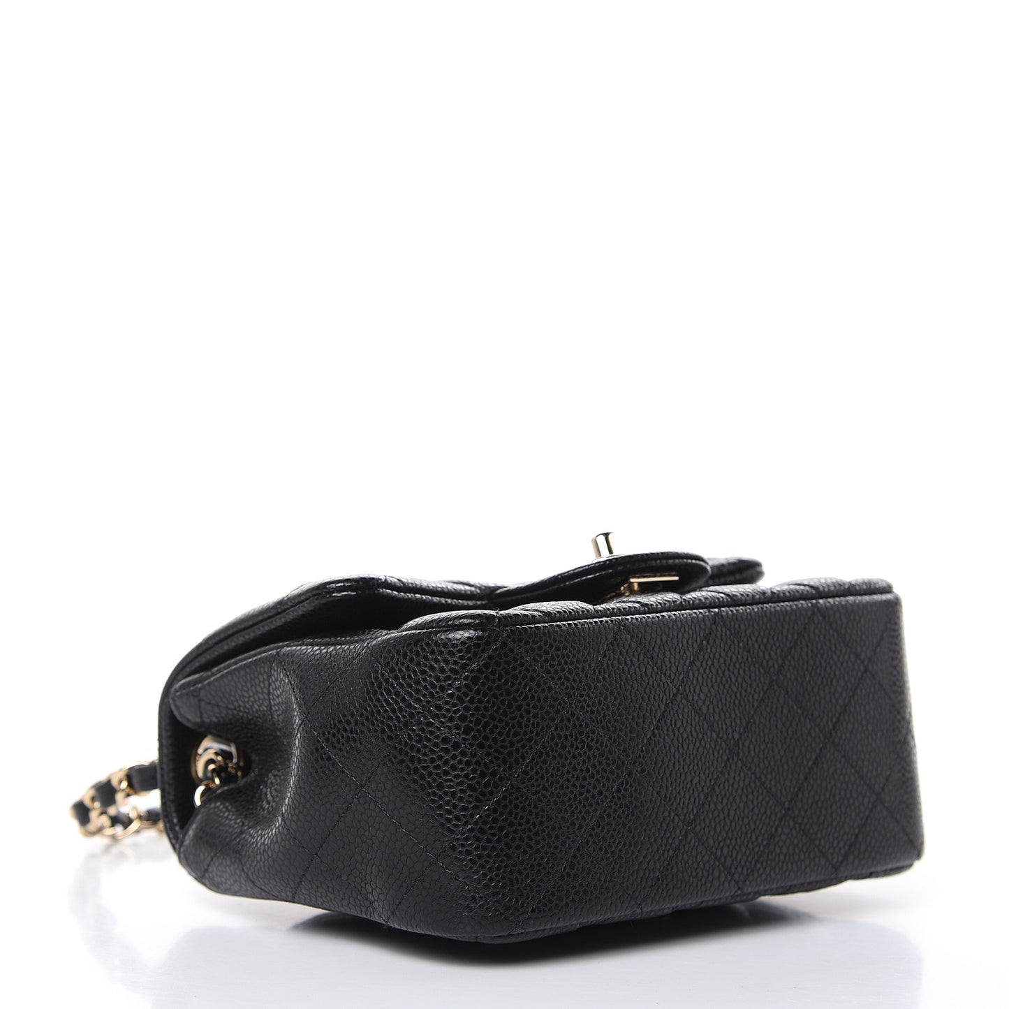 Caviar Quilted Mini Square Flap Black