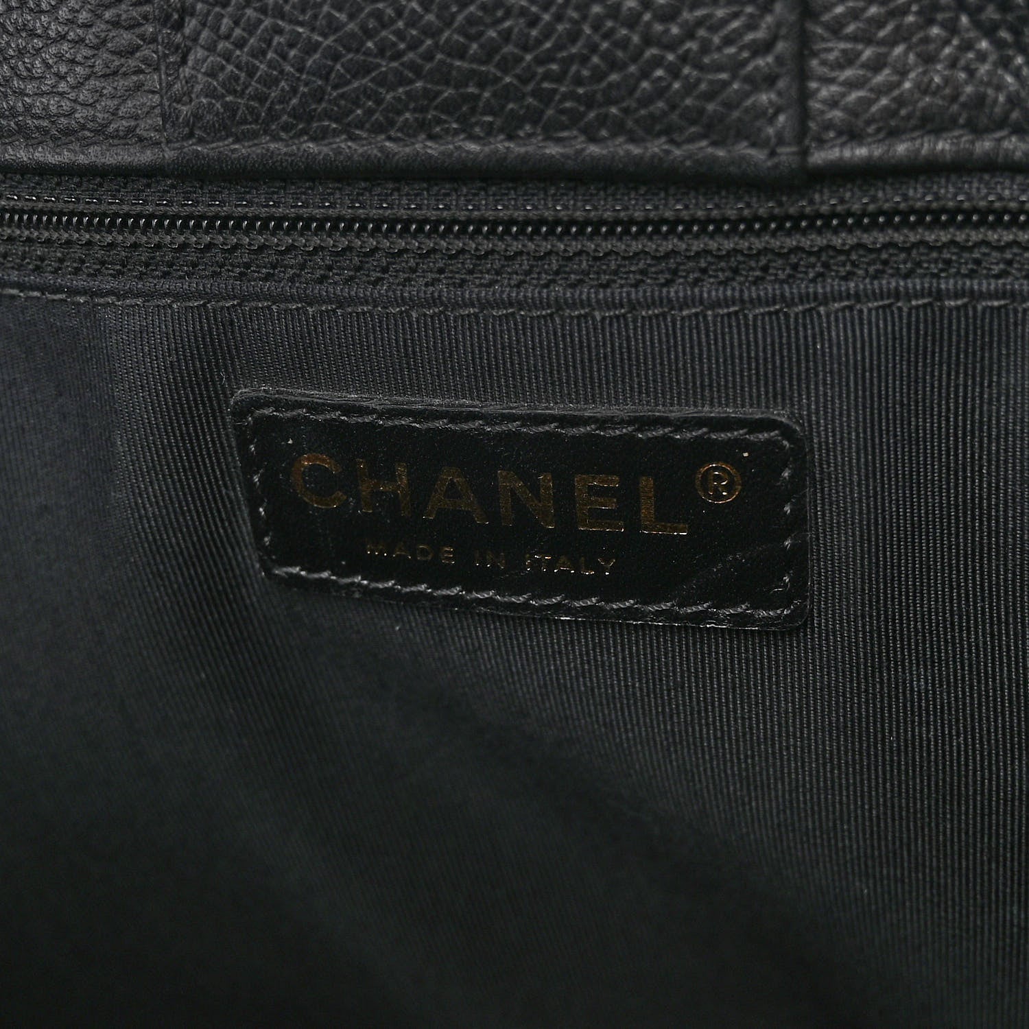 Chanel Calfskin Cerf Executive Shopper Tote Black 6 of 10