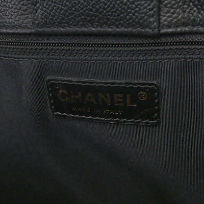 Chanel Calfskin Cerf Executive Shopper Tote Black 6 of 10