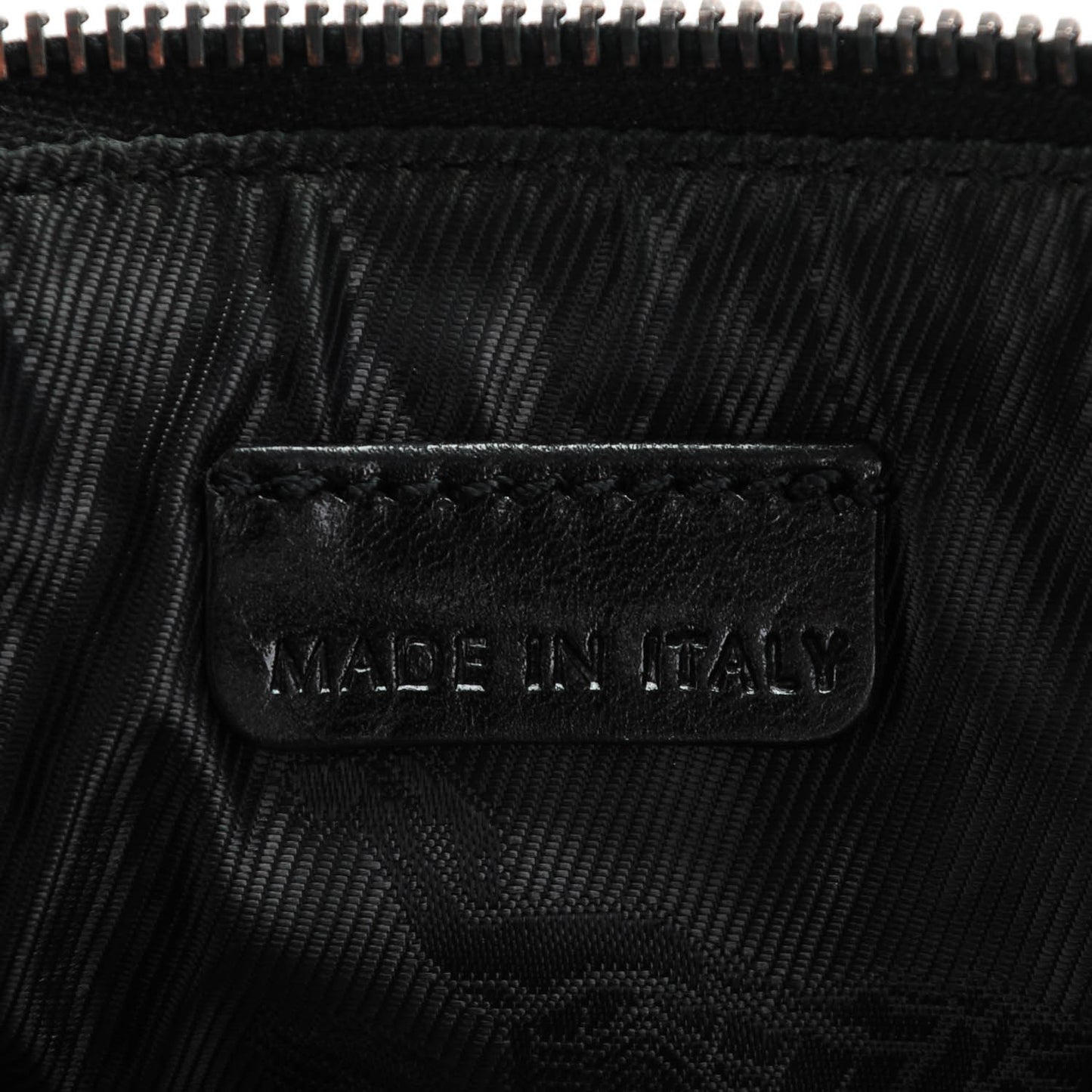 Prorsum Calfskin Studded Wristlet Clutch Black