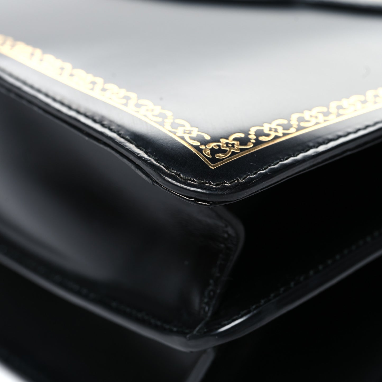 Calfskin Bamboo Medium Thiara Top Handle Bag Black