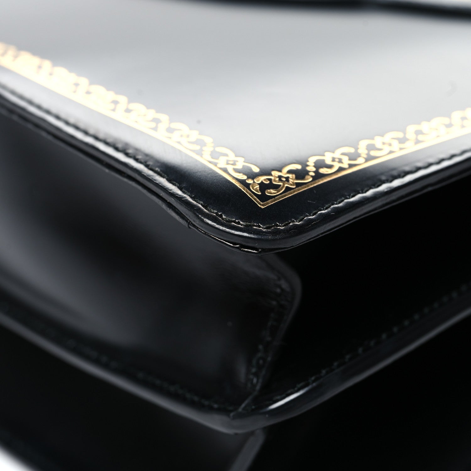 Gucci Calfskin Bamboo Medium Thiara Top Handle Bag Black 13 of 15
