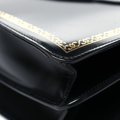 Gucci Calfskin Bamboo Medium Thiara Top Handle Bag Black 13 of 15