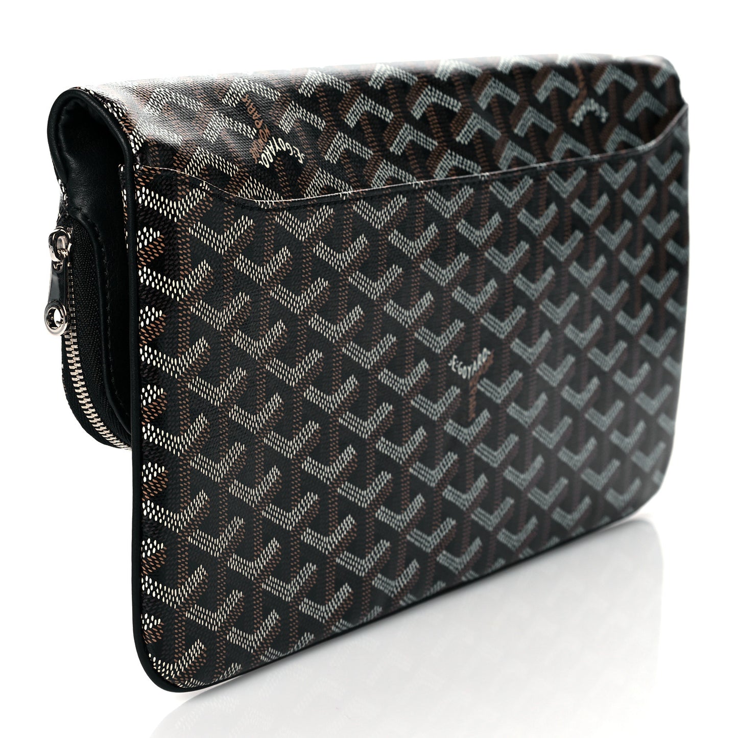 Goyardine Sainte Marie Soft Clutch Black