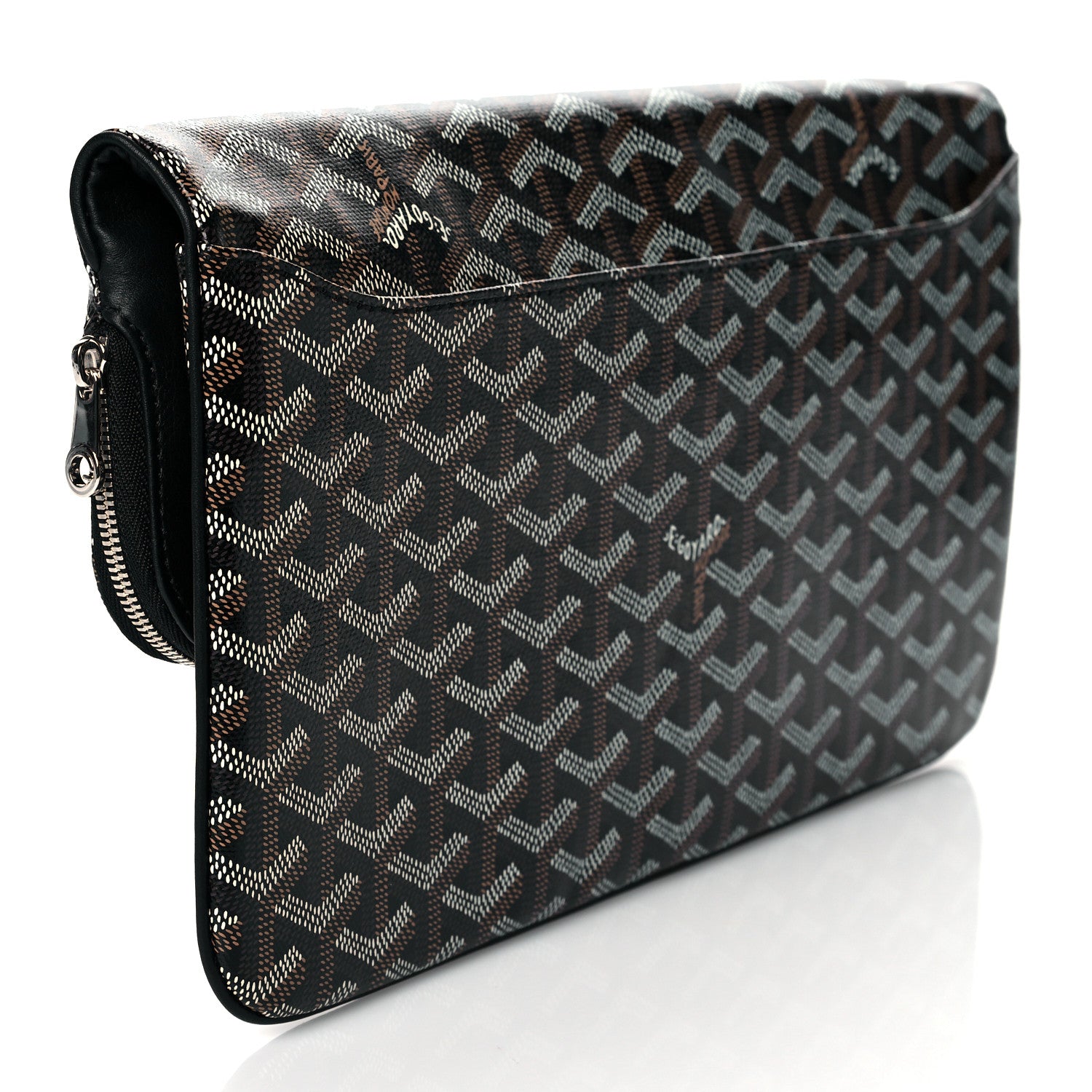 Goyard Goyardine Sainte Marie Soft Clutch Black 3 of 9