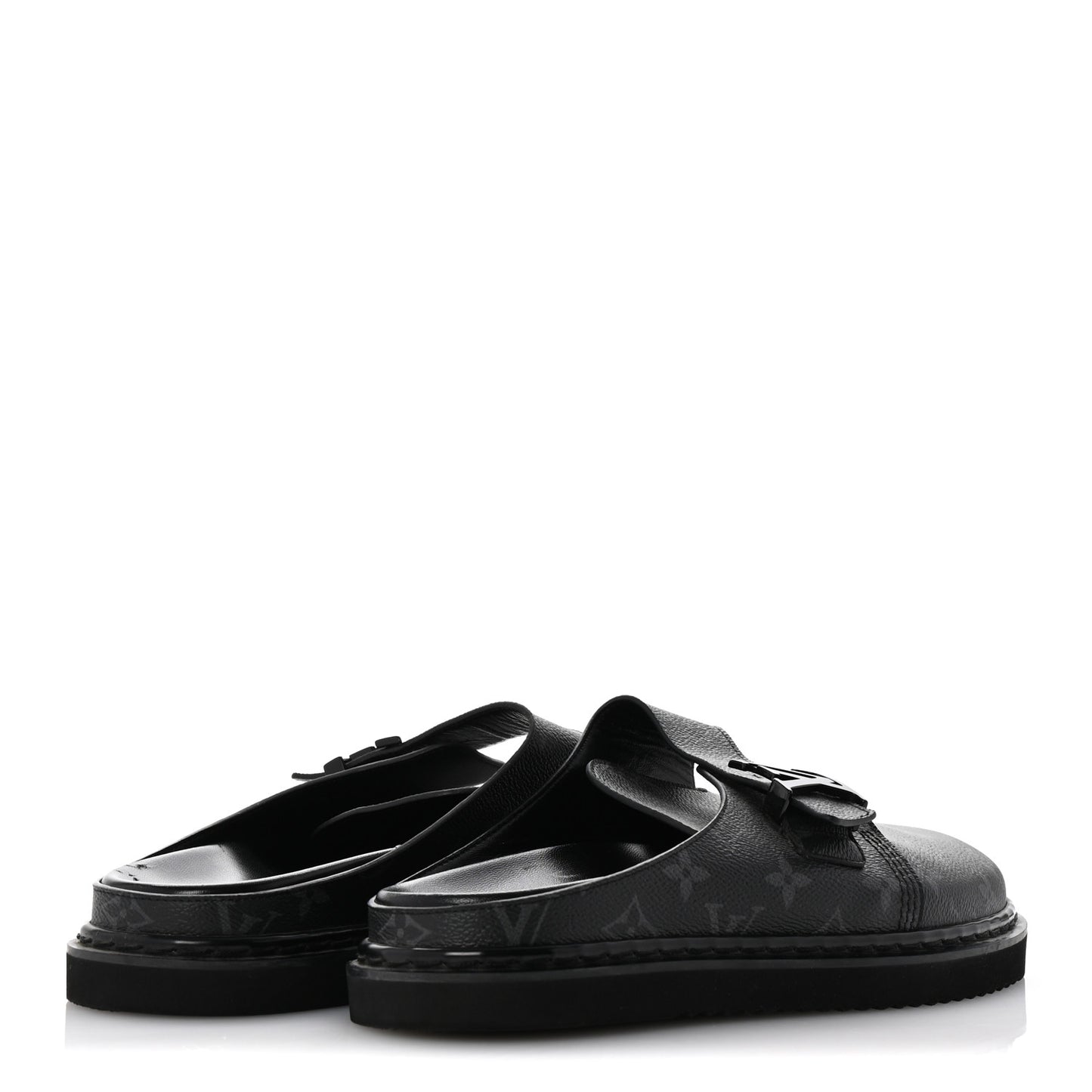 Monogram Eclipse LV Easy Mens Mule 8 Black