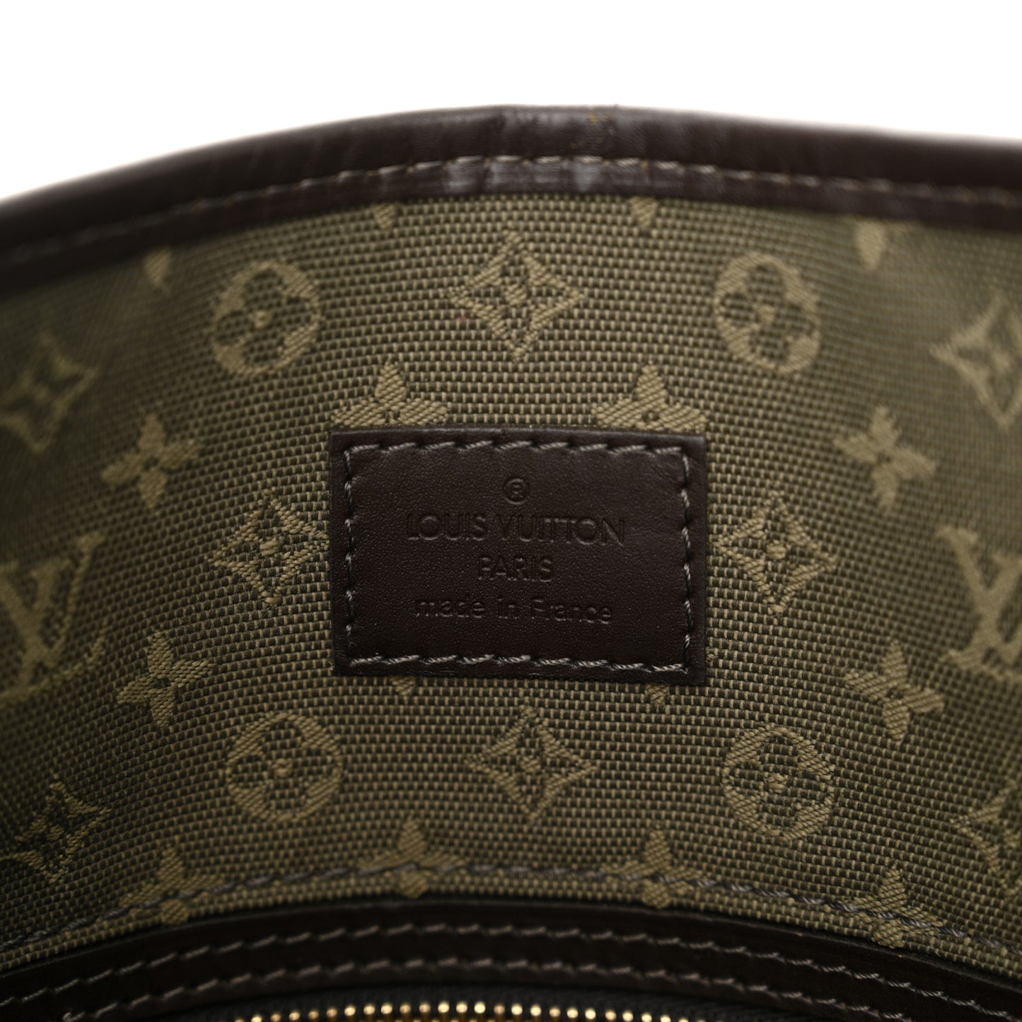 Mini Monogram Besace Mary Kate Kaki