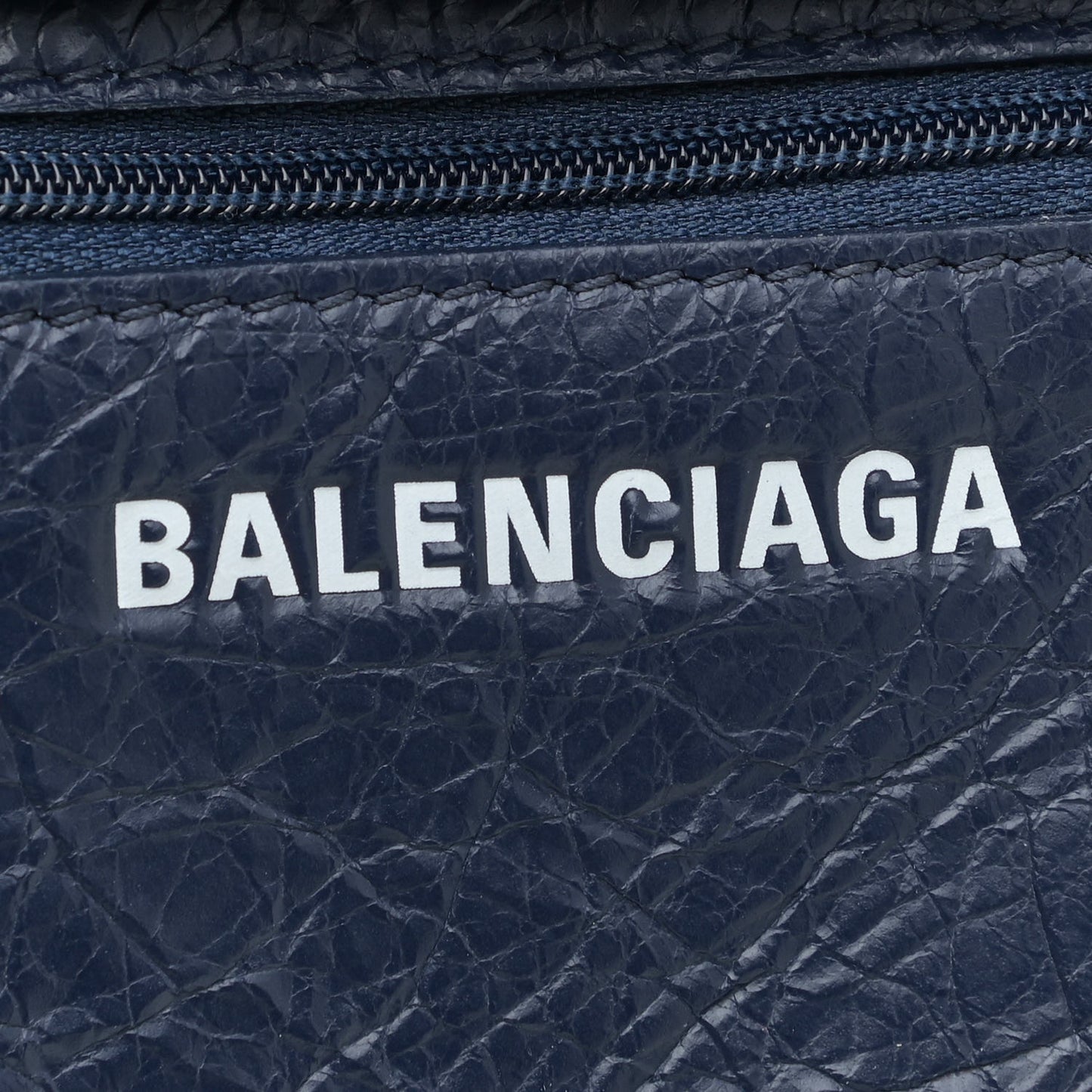Agneau Arena Small Explorer Pouch with Strap Navy