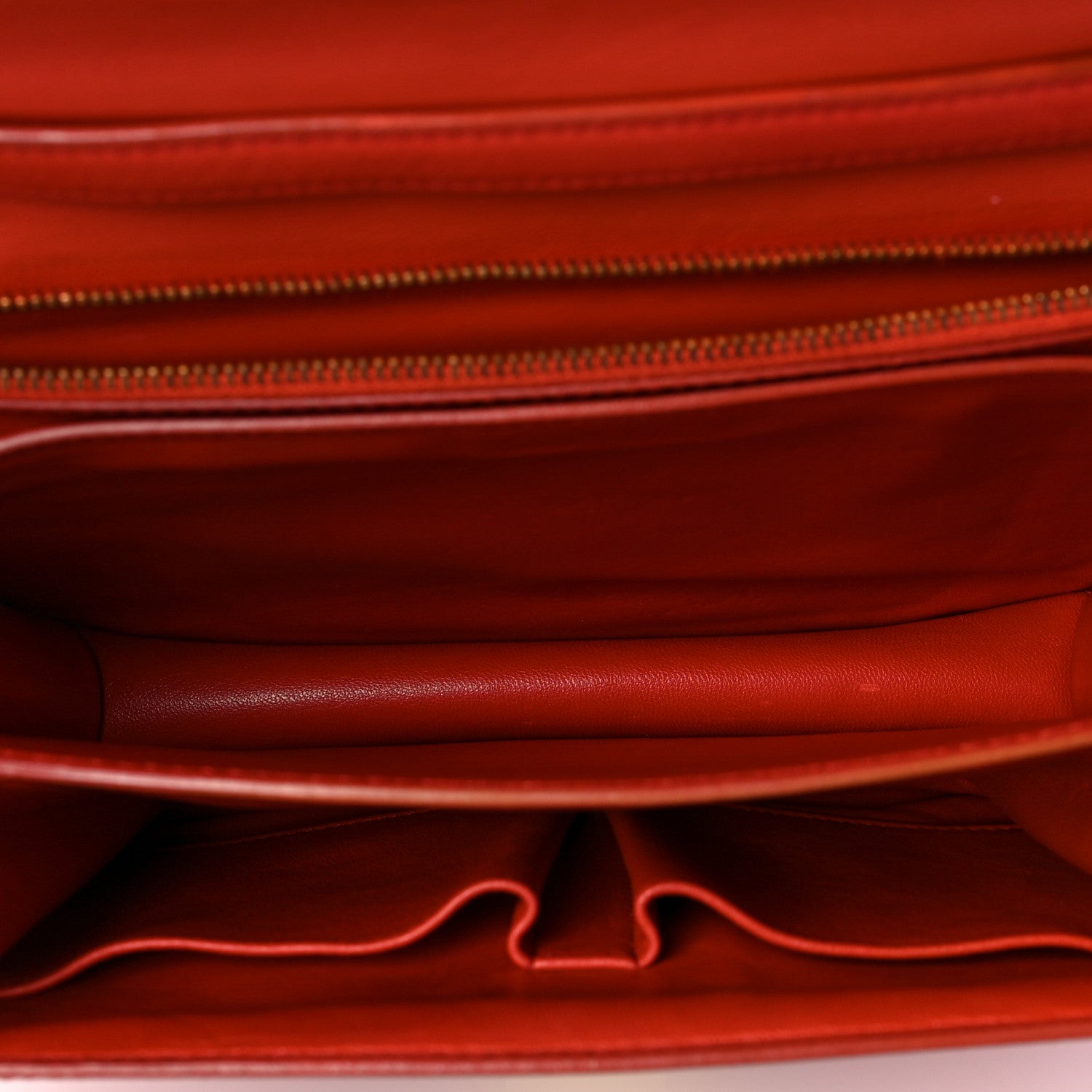Celine Box Calfskin Medium Classic Box Flap Bag Poppy 4 of 9
