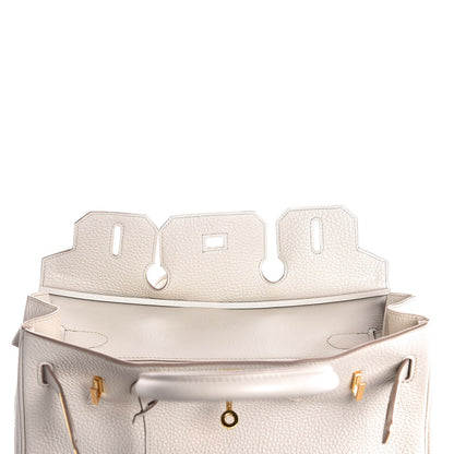 Hermes Taurillon Clemence Birkin 30 Beton 10 of 34