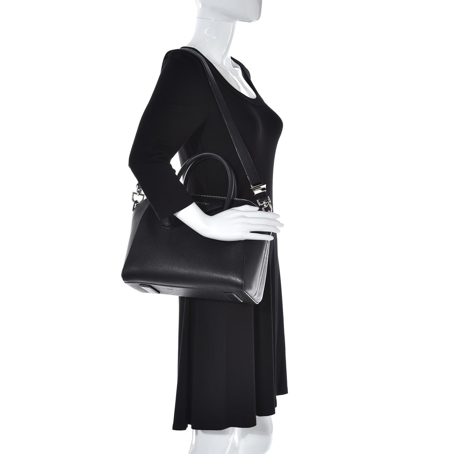 Sugar Goatskin Small Antigona Black