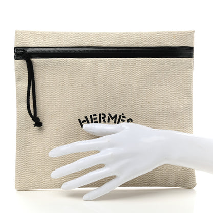 Hermes Toile Bain Case Black 2 of 6