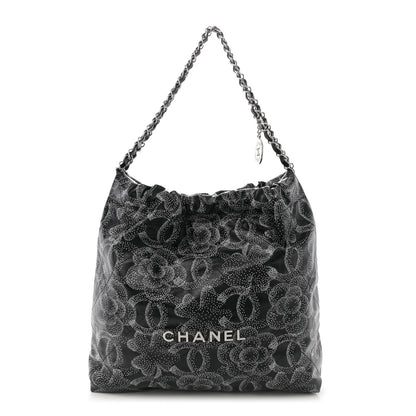 Chanel Printed Calfskin Quilted Chanel 22 Black 1 of 10