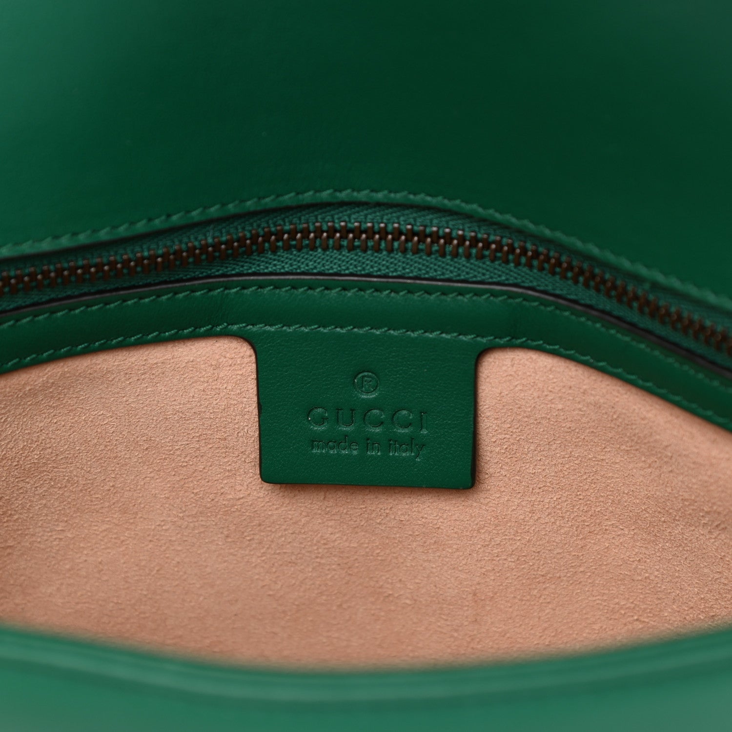 Gucci Calfskin Matelasse Small GG Marmont Shoulder Bag Emerald Green 6 of 10