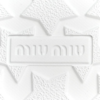 Miu Miu Terry Cloth Low Top Sneakers 37.5 Alabastro 7 of 10