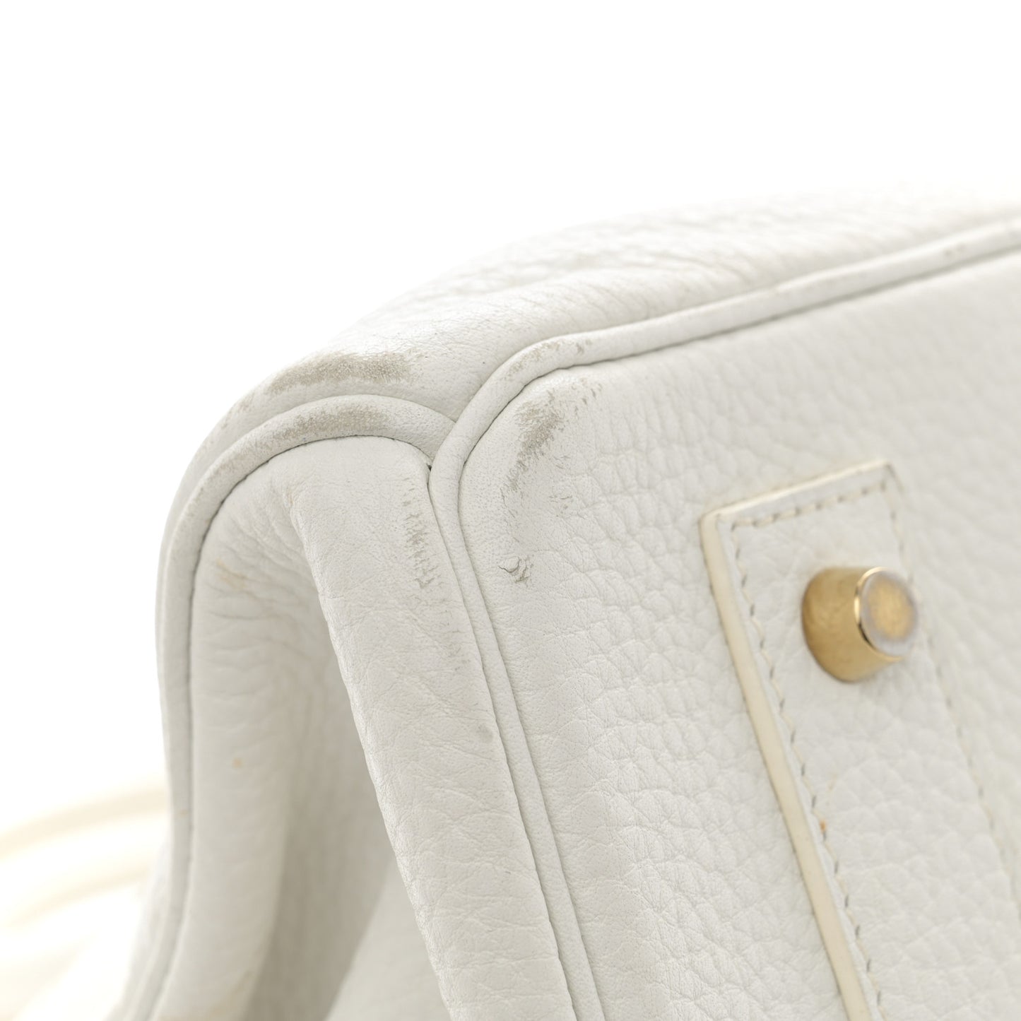 Taurillon Clemence JPG Birkin 42 White